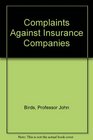 Complaints Against Insurance Companies