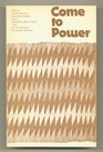Come to power Eleven contemporary American Indian poets