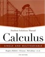 Student Solutions Manual to accompany Calculus Single and Multivariable 4th Edition