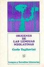 Origenes de las lenguas neolatinas  introduccion a la filologia romance