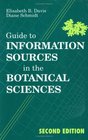 Guide to Information Sources in the Botanical Sciences