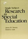 Single Subject Research in Special Education