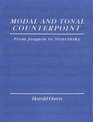 Modal and Tonal Counterpoint  From Josquin to Stravinsky