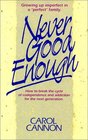 Never Good Enough Growing Up Imperfect in a Perfect Family  How to Break the Cycle of Codependence and Addiction for the Next Generation