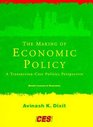 The Making of Economic Policy A Transaction Cost Politics Perspective