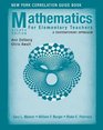 Mathematics for Elementary Teachers New York Correlation Guide Book A Contemporary Approach