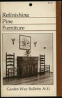 Refinish Pine Furniture Storey Country Wisdom Bulletin A31
