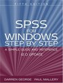 SPSS for Windows Step by Step A Simple Guide and Reference 120 update