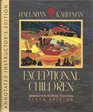 Annotated instructor's edition Exceptional children Introduction to special education