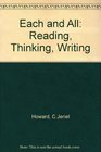 Each and All Reading Thinking Writing