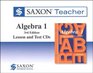 Saxon Teacher for Homeschool Algebra 1 3rd Edition