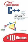 Sams Teach Yourself C++ in 10 Minutes (2nd Edition)