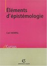 Elements d'epistemologie deuxime dition