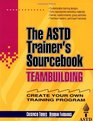 Teambuilding The ASTD Trainer's Sourcebook