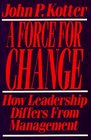 Force For Change : How Leadership Differs from Management