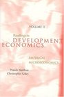 Readings in Development Economics Vol 2 Empirical Microeconomics