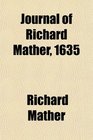 Journal of Richard Mather 1635