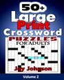 50 Large Print  Crossword Puzzles for Adults The Unique Brain Games Crossword Puzzles in Large Print with Todays Contemporary Words as easy  Brain Games Crossword Series