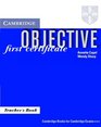 Objective  First Certificate Teacher's book