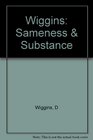 Sameness and Substance