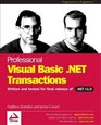 Professional VBNET Transactions