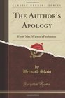 The Author's Apology From Mrs Warren's Profession