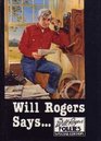 Will Rogers Says Follies Ed