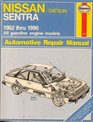 Nissan Sentra Automotive Repair Manual 19821990