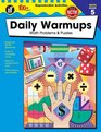 The 100 Series Daily Warmups Grade 5 Math Problems  Puzzles