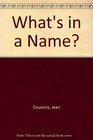 What's in a Name