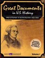 Great Documents in Us History Early Settlement to Reconstruction