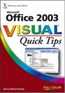 Microsoft Office 2003 Visual Quick Tips