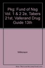 Pkg Fund Of Nsg Vol 1  2 2e Tabers 21st Vallerand Drug Guide 13th