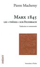 Marx 1845Les theses sur Feuerbach