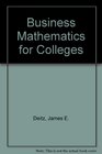 Brief Course PT 15Bus Math F /Colleges