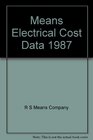 Means Electrical Cost Data 1987