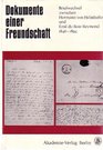 Dokumente einer Freundschaft Briefwechsel zwischen Hermann von Helmholtz und Emil du BoisReymond 18461894