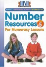 Number Resources for Numeracy Lessons Year 5