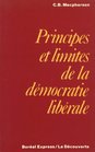 Principes Et Limites De LA Democratie Liberale