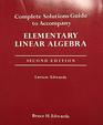 Elementary Linear Algebra Complete Solutions Gde