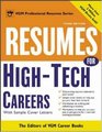 Resumes for High Tech Careers