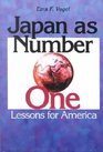 Japan As Number One Lessons for America