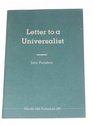 Letter to a Universalist