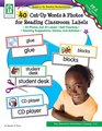 40 CutUp Words  Photos for Reading Classroom Labels