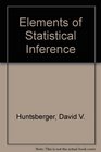 Elements of Statistical Inference