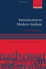 Introduction to Modern Analysis