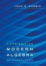 Modern Algebra  An Introduction