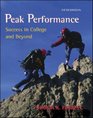 Peak Performance Success in College and Beyond with online access card