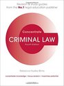 Criminal Law Concentrate Law Revision and Study Guide