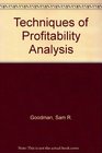 Techniques of profitability analysis